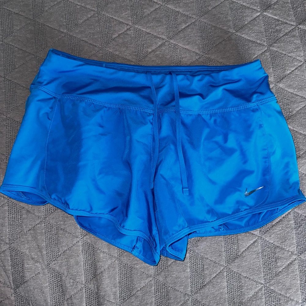 Blue Nike Women's Dri-FIT Low-Rise Lined Shorts